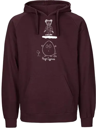 Huge Eggman, helle Version - albern, Film, Superhero - Fairtrade Hoodie