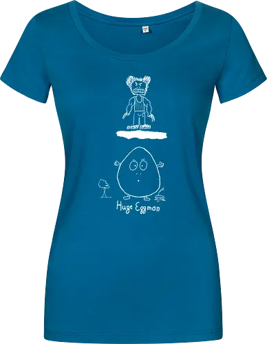 Huge Eggman, helle Version - albern, Film, Superhero - Women T-Shirt