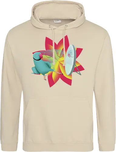 Schönling - Halsbandsittich, Papagei, Parrot, Sittich, Idian Ringeck, Birb, Pet, Haustier, Parakeet - Standard Hoodie