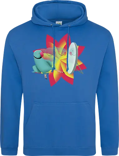 Schönling - Halsbandsittich, Papagei, Parrot, Sittich, Idian Ringeck, Birb, Pet, Haustier, Parakeet - Standard Hoodie