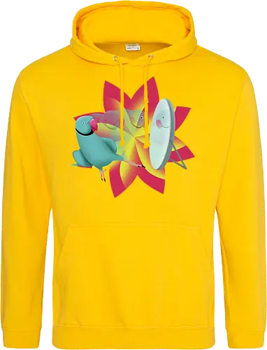 Schönling - Halsbandsittich, Papagei, Parrot, Sittich, Idian Ringeck, Birb, Pet, Haustier, Parakeet - Standard Hoodie
