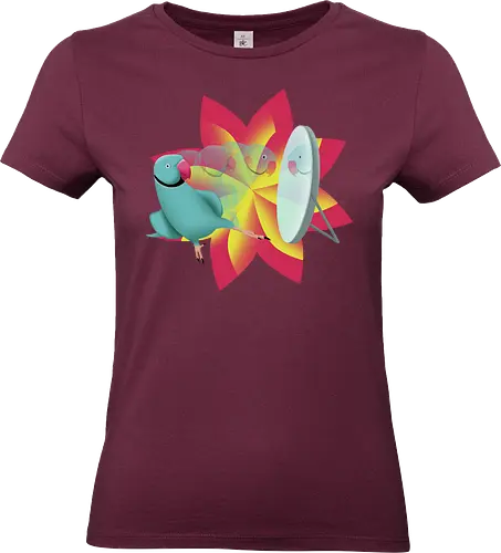 Schönling - Halsbandsittich, Papagei, Parrot, Sittich, Idian Ringeck, Birb, Pet, Haustier, Parakeet - Standard T-Shirt (Women)