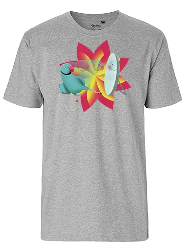 Schönling - Halsbandsittich, Papagei, Parrot, Sittich, Idian Ringeck, Birb, Pet, Haustier, Parakeet - Fairtrade T-Shirt