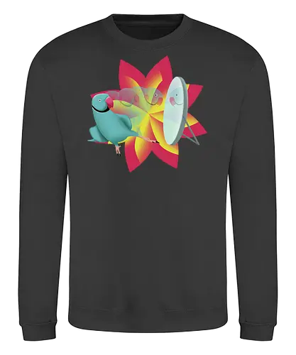 Schönling - Halsbandsittich, Papagei, Parrot, Sittich, Idian Ringeck, Birb, Pet, Haustier, Parakeet - Sweatshirt