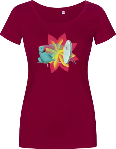 Schönling - Halsbandsittich, Papagei, Parrot, Sittich, Idian Ringeck, Birb, Pet, Haustier, Parakeet - Women T-Shirt
