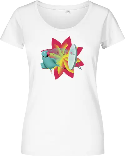Schönling - Halsbandsittich, Papagei, Parrot, Sittich, Idian Ringeck, Birb, Pet, Haustier, Parakeet - Women T-Shirt