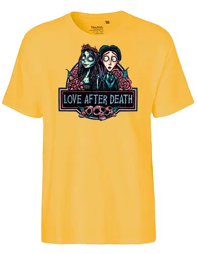 Love after Death - Love, Horror, Halloween, Lovers, death, animation, family, fantasy, movie - Fairtrade T-Shirt