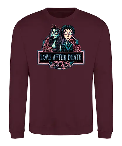 Love after Death - Love, Horror, Halloween, Lovers, death, animation, family, fantasy, movie - Sweatshirt