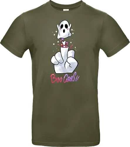 finger of fright  - halloween, pumpkin, scary, creepy, comedy, horror, boo, funny, ghost, trickortreat, cute, beautiful, spooky, happy, ghost, colorful - Standard T-Shirt