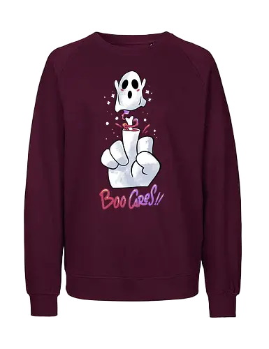 finger of fright  - halloween, pumpkin, scary, creepy, comedy, horror, boo, funny, ghost, trickortreat, cute, beautiful, spooky, happy, ghost, colorful - Fairtrade Sweatshirt