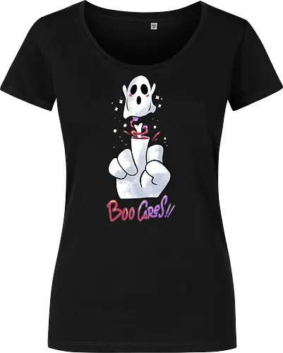 finger of fright  - halloween, pumpkin, scary, creepy, comedy, horror, boo, funny, ghost, trickortreat, cute, beautiful, spooky, happy, ghost, colorful - Women T-Shirt