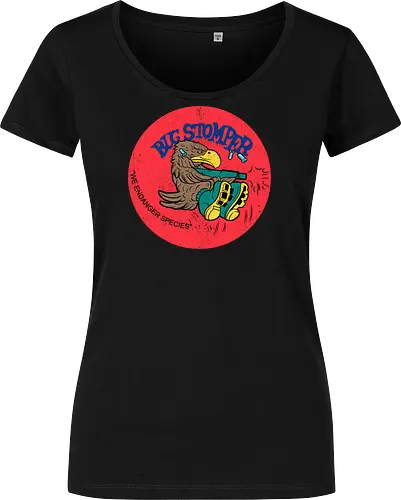 Bug Stomper - aliens, 80s, alien, colonial marines, facehugger, horror, lv 426, nostromo, retro, ripley, sci fi, science fiction, space, weyland yutani, xenomorph - Women T-Shirt