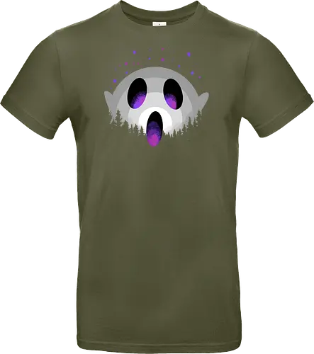midnight boo - halloween, pumpkin, scary, creepy, comedy, horror, boo, funny, ghost, trickortreat, cute, beautiful, spooky, happy, ghost, colorful - Standard T-Shirt