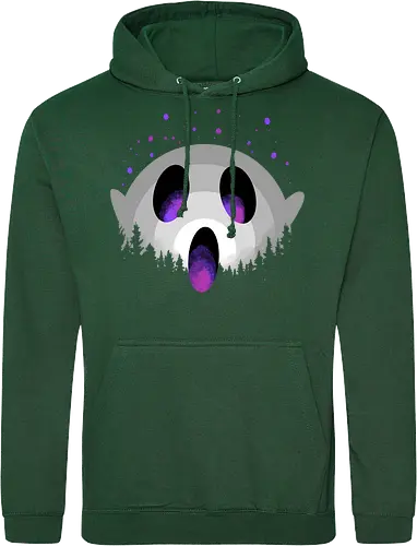 midnight boo - halloween, pumpkin, scary, creepy, comedy, horror, boo, funny, ghost, trickortreat, cute, beautiful, spooky, happy, ghost, colorful - Standard Hoodie