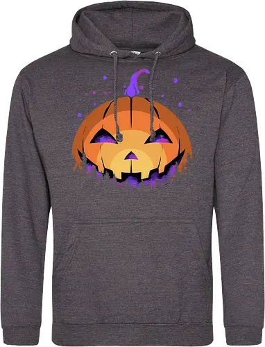 midnight hallow - halloween, pumpkin, scary, creepy, comedy, horror, boo, funny, ghost, trickortreat, cute, beautiful, spooky, happy, ghost, colorful - Standard Hoodie