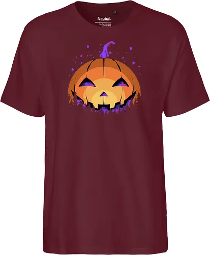 midnight hallow - halloween, pumpkin, scary, creepy, comedy, horror, boo, funny, ghost, trickortreat, cute, beautiful, spooky, happy, ghost, colorful - Fairtrade T-Shirt