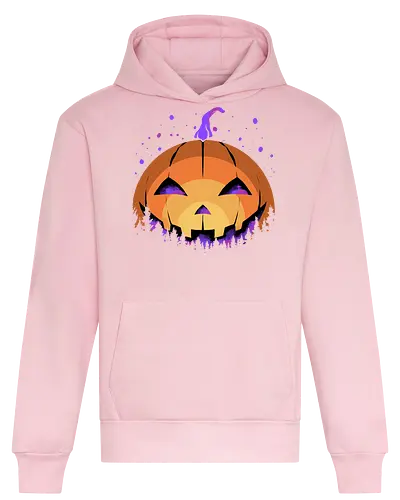 midnight hallow - halloween, pumpkin, scary, creepy, comedy, horror, boo, funny, ghost, trickortreat, cute, beautiful, spooky, happy, ghost, colorful - Heavyweight Hoodie