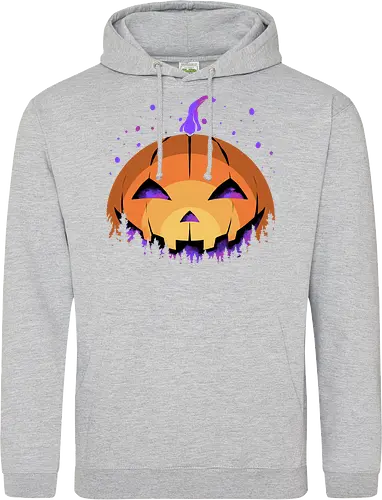 midnight hallow - halloween, pumpkin, scary, creepy, comedy, horror, boo, funny, ghost, trickortreat, cute, beautiful, spooky, happy, ghost, colorful - Standard Hoodie