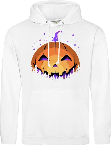 midnight hallow - halloween, pumpkin, scary, creepy, comedy, horror, boo, funny, ghost, trickortreat, cute, beautiful, spooky, happy, ghost, colorful - Standard Hoodie