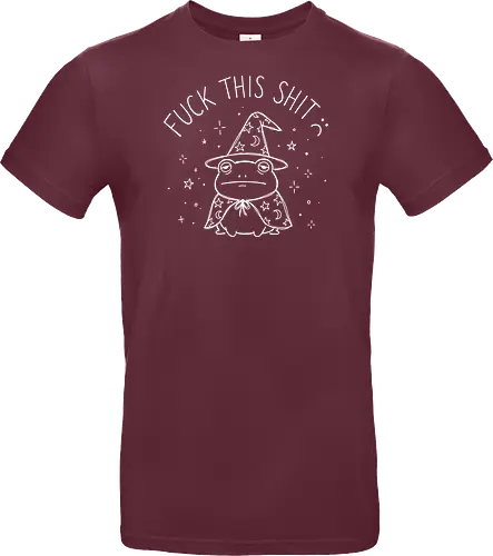 Grumpy Wizard: The Done Frog - funny frog shirt, grumpy wizard graphic tee, sarcastic quote apparel, edgy goblincore streetwear, tired animal clothing, minimalist line art design, dark humor fashion, D&D player shirt, funny introvert merch, aesthetic witchy tee - Standard T-Shirt