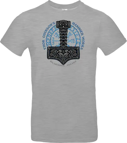 Hammer Works in Asgard - Movie, film, superhero, comics, comic, character, action, sci-fi, science fiction - Standard T-Shirt