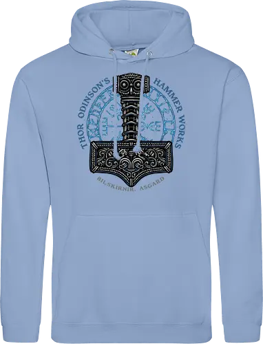 Hammer Works in Asgard - Movie, film, superhero, comics, comic, character, action, sci-fi, science fiction - Standard Hoodie