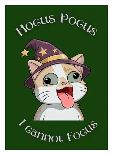 Hocus Pocus Front - Chaos, Liebe, Herz, Smilow, Twitch, Streamer, Katze - Artprint