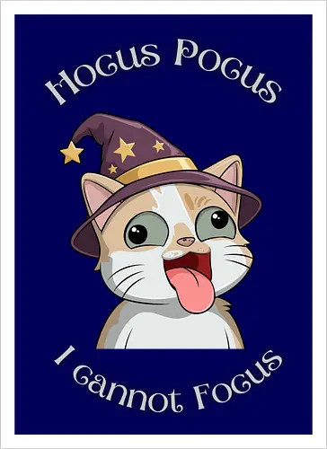 Hocus Pocus Front - Chaos, Liebe, Herz, Smilow, Twitch, Streamer, Katze - Artprint
