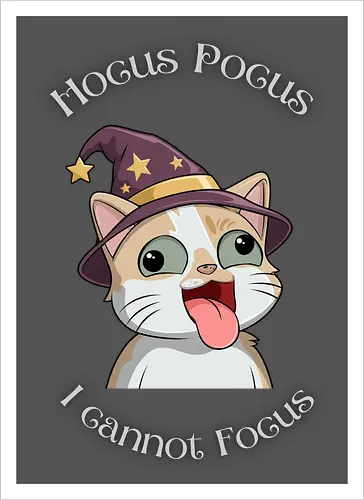 Hocus Pocus Front - Chaos, Liebe, Herz, Smilow, Twitch, Streamer, Katze - Artprint