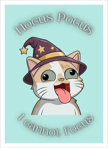 Hocus Pocus Front - Chaos, Liebe, Herz, Smilow, Twitch, Streamer, Katze - Artprint
