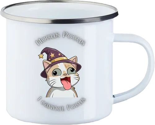 Hocus Pocus Front - Chaos, Liebe, Herz, Smilow, Twitch, Streamer, Katze - Enamel Mug