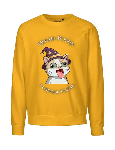 Hocus Pocus Front - Chaos, Liebe, Herz, Smilow, Twitch, Streamer, Katze - Fairtrade Sweatshirt