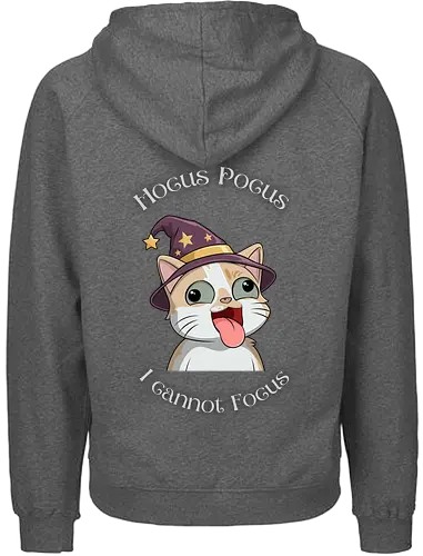 Hocus Pocus Back - Katze, Chaos, Liebe, Herz, Smilow, Wolims, Twitch, Streamer - Fairtrade Hoodie