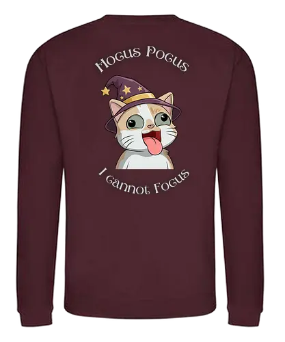 Hocus Pocus Back - Katze, Chaos, Liebe, Herz, Smilow, Wolims, Twitch, Streamer - Sweatshirt