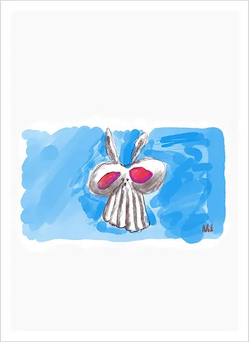 Alien Bunny - alber, einfachso, Alien, Häschen, Bunny - Artprint