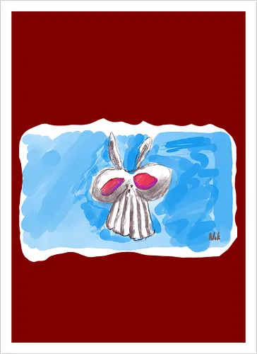 Alien Bunny - alber, einfachso, Alien, Häschen, Bunny - Artprint