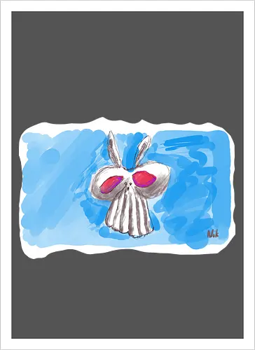 Alien Bunny - alber, einfachso, Alien, Häschen, Bunny - Artprint