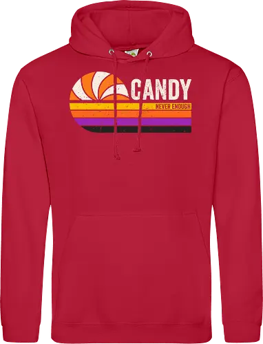 Candy vintage - retro, vintage, candy, halloween, autumn, fall, quote, lettering - Standard Hoodie