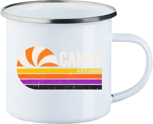 Candy vintage - retro, vintage, candy, halloween, autumn, fall, quote, lettering - Enamel Mug
