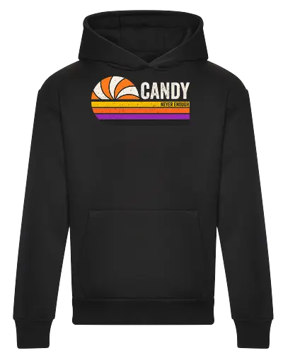 Candy vintage - retro, vintage, candy, halloween, autumn, fall, quote, lettering - Heavyweight Hoodie