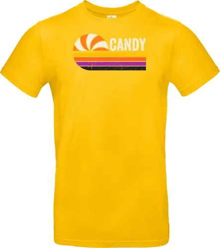Candy vintage - retro, vintage, candy, halloween, autumn, fall, quote, lettering - Standard T-Shirt
