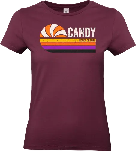 Candy vintage - retro, vintage, candy, halloween, autumn, fall, quote, lettering - Standard T-Shirt (Women)