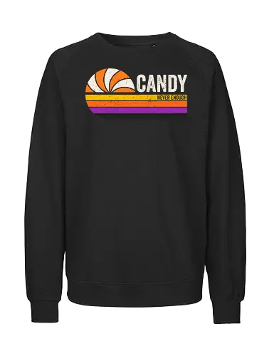 Candy vintage - retro, vintage, candy, halloween, autumn, fall, quote, lettering - Fairtrade Sweatshirt