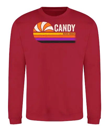 Candy vintage - retro, vintage, candy, halloween, autumn, fall, quote, lettering - Sweatshirt