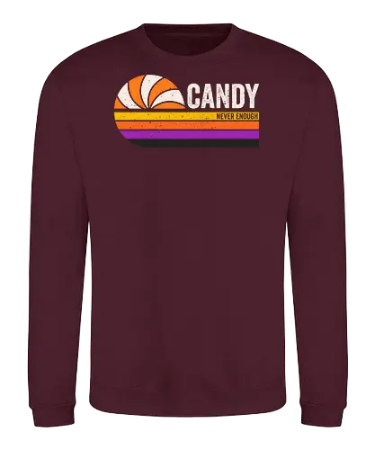 Candy vintage - retro, vintage, candy, halloween, autumn, fall, quote, lettering - Sweatshirt