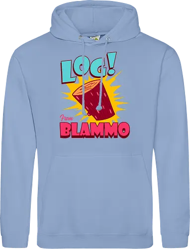 Log From Blammo - stimpy, vintage, blammo, tv shows, ren and stimpy, 90s, cartoon, childhood, funny, funnytee, hilarious, joke, nostalgia, ren, retro - Standard Hoodie