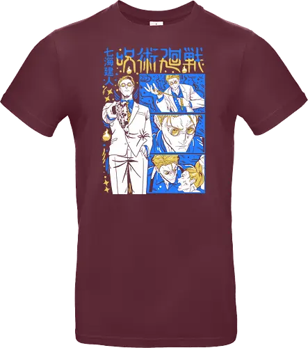 Nanami Kento Steady Resolve JJK - nanami kento, jjk nanami, suit style sorcerer, gold yellow tone, calm and powerful, anime gift for him, jujutsu kaisen fan art, otaku apparel - Standard T-Shirt