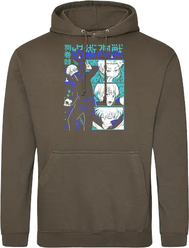 Toge Inumaki Cursed Speech JJK Tee - toge inumaki, jjk toge, cursed speech user, teal blue palette, cool side character, anime otaku gift, jujutsu kaisen merch, weeb shirt - Standard Hoodie