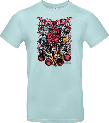 Jujutsu Execution Cursed Chaos Poster - anime gift poster, Jujutsu, execution arc, horror anime art, multi character poster, cursed chaos energy, dark fantasy anime, otaku collector print - Standard T-Shirt