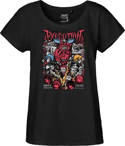 Jujutsu Execution Cursed Chaos Poster - anime gift poster, Jujutsu, execution arc, horror anime art, multi character poster, cursed chaos energy, dark fantasy anime, otaku collector print - Fairtrade Girl Shirt